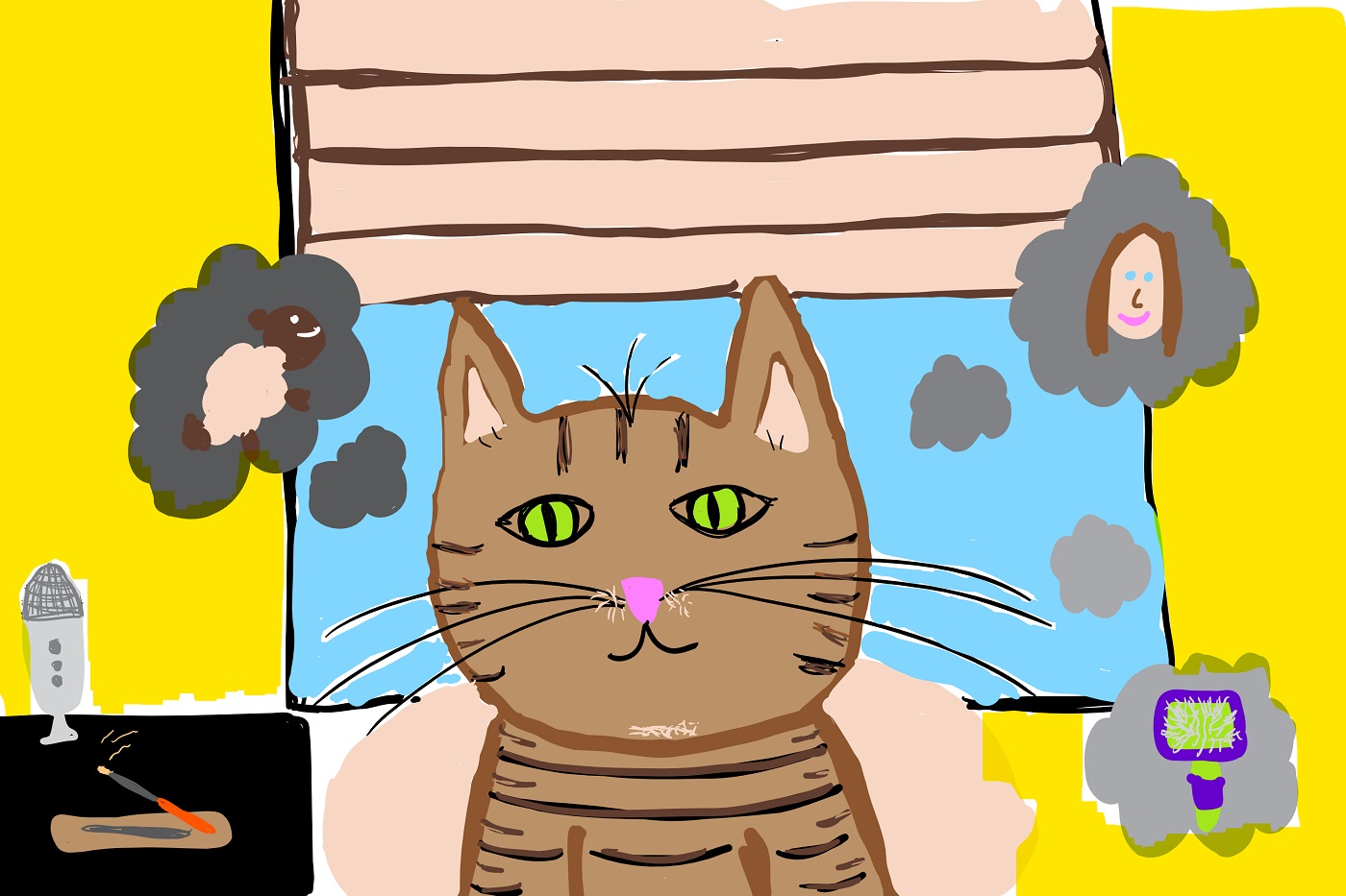 Drawing of my cat, Serena