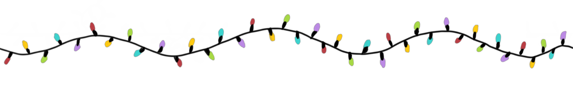 Drawing of decorative lights